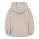 Dou Dou Felpa tinta unita con Cappuccio Beige per Bambina DX4P10 BEIGE DOU DOU 