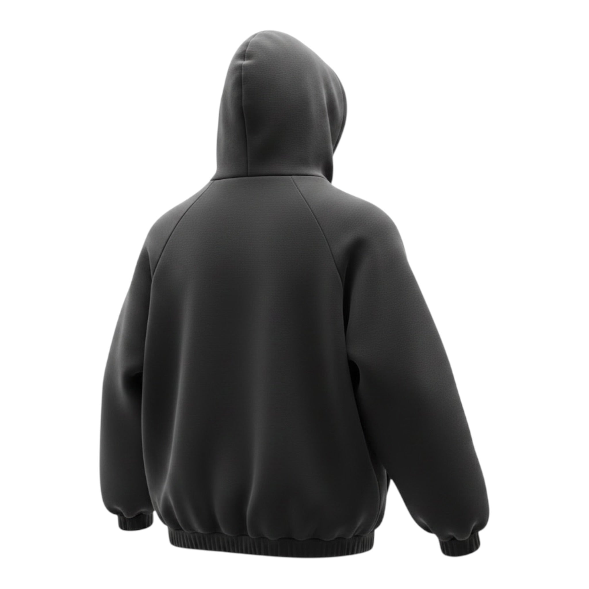 Dou Dou Felpa tinta unita con Cappuccio Nero per Bambina DX4P10 NERO DOU DOU 