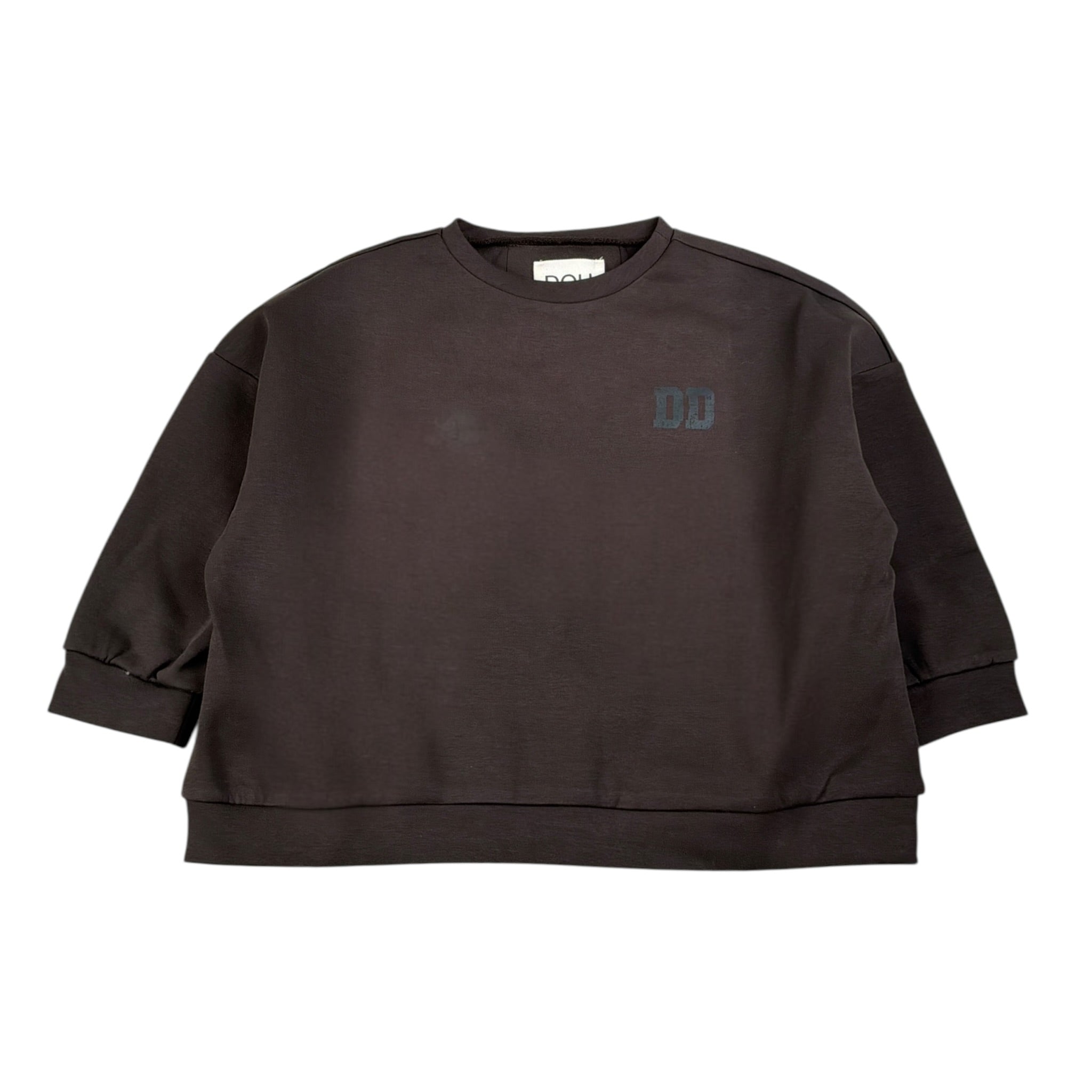 Dou Dou Felpa tinta unita Girocollo Marrone per Bambina DX4P40 MARRONE DOU DOU 