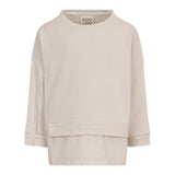 Dou Dou Felpa Chiusa Girocollo tinta unita Beige per Bambina DX4P70 BEIGE DOU DOU 