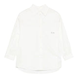 Dou Dou Camicie tinta unita con Logo Bianco per Bambina DX5P10X BIANCO DOU DOU 