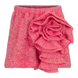 Dou Dou Short tinta unita con Fiori Rosa per Bambina DX6A79X ROSA DOU DOU 