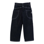 Dou Dou Jeans tinta unita Modello Palazzo Blu per Bambina DX6P30X BLU DOU DOU 