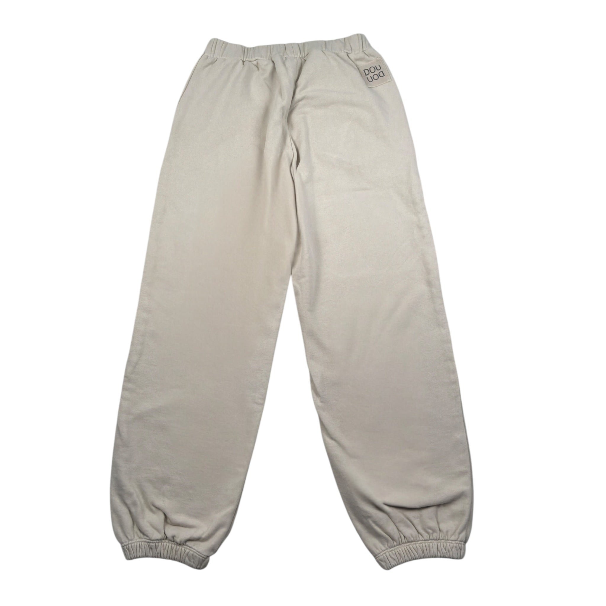 Dou Dou Pantalone Tuta tinta unita con Logo Beige per Bambina DX6P90 BEIGE DOU DOU 