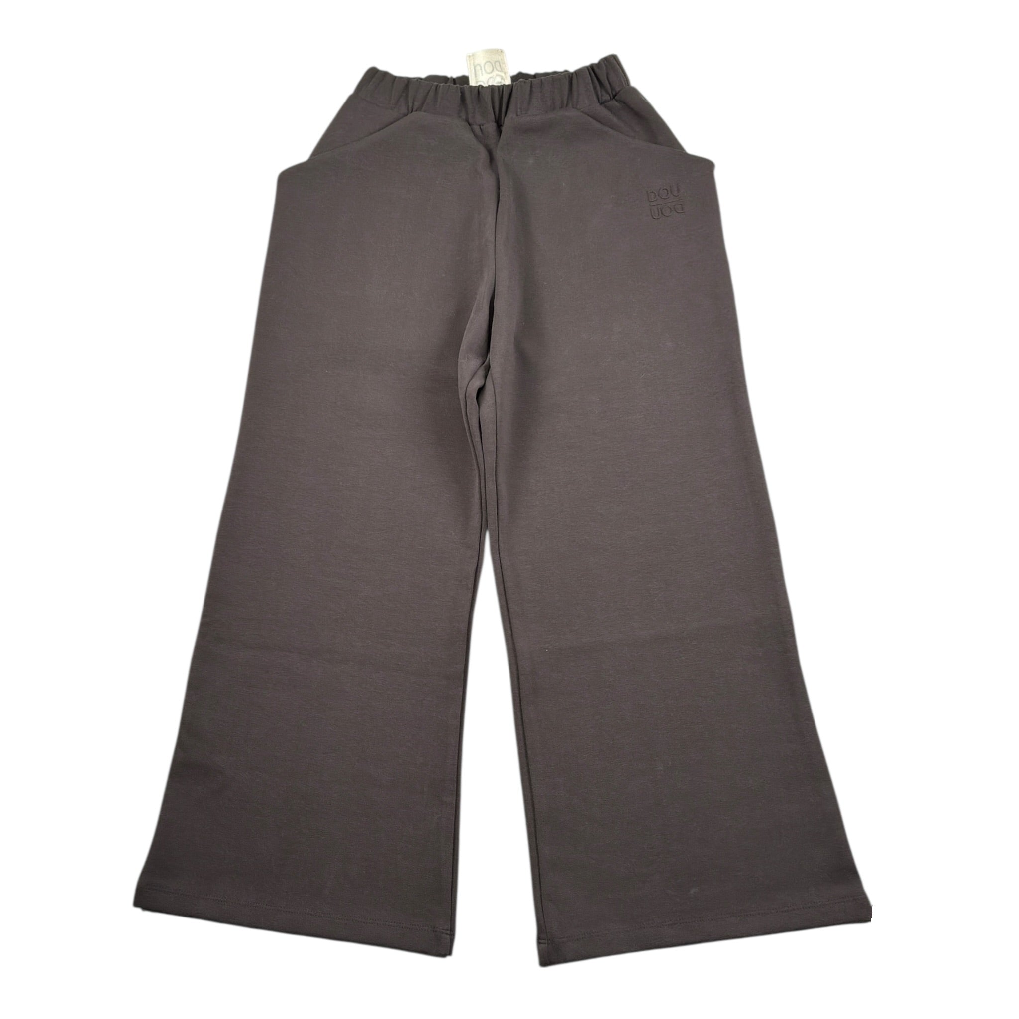 Dou Dou Pantalone Tuta tinta unita con Logo Marrone per Bambina DX6Q30 MARRONE DOU DOU 