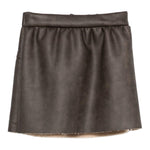Dou Dou Gonna tinta unita con Elastico In Vita Marrone per Bambina DX7A01X MARRONE DOU DOU 