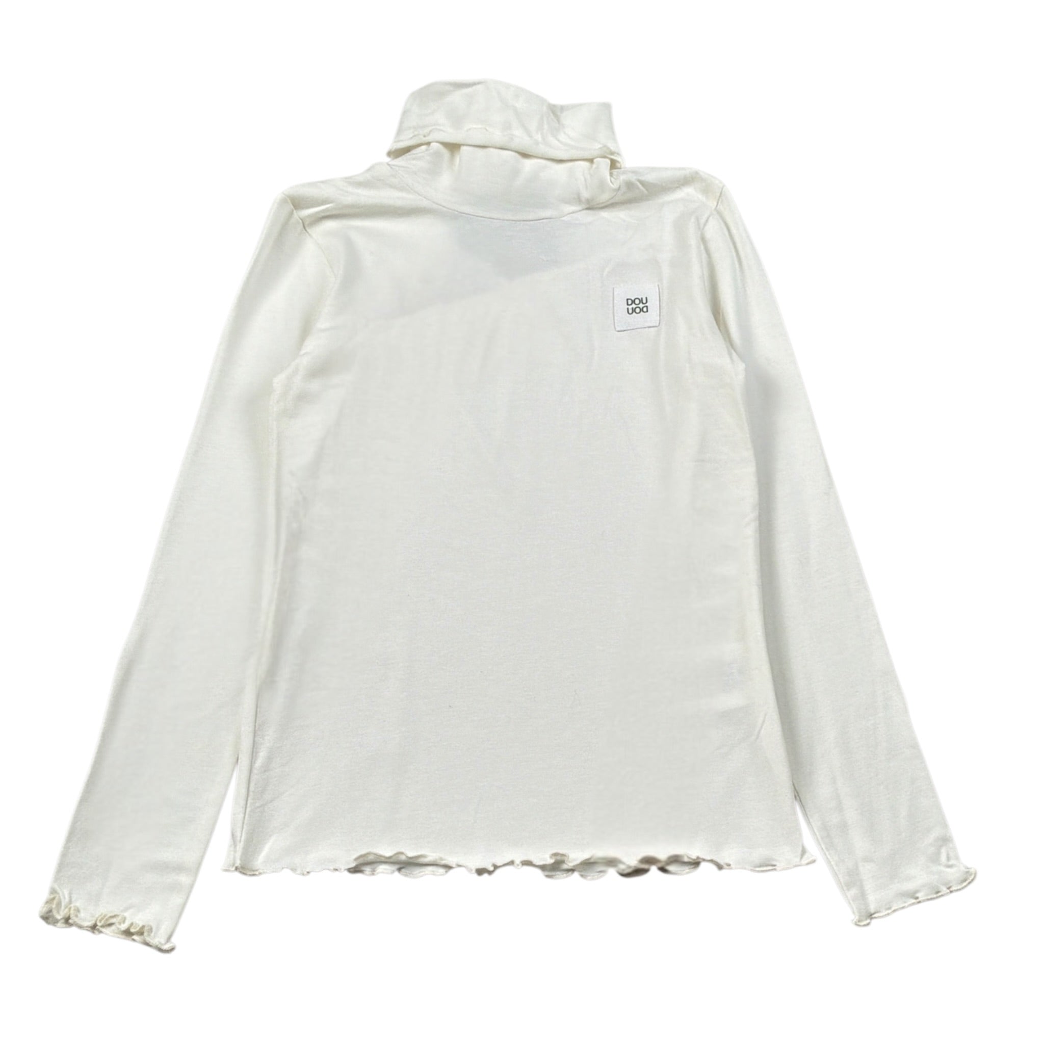 Dou Dou Shirt Collo Alto tinta unita Panna per Bambina DX8A30X PANNA DOU DOU 