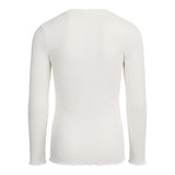 Dou Dou Shirt tinta unita con Logo Bianco per Bambina DX8A40X BIANCO DOU DOU 