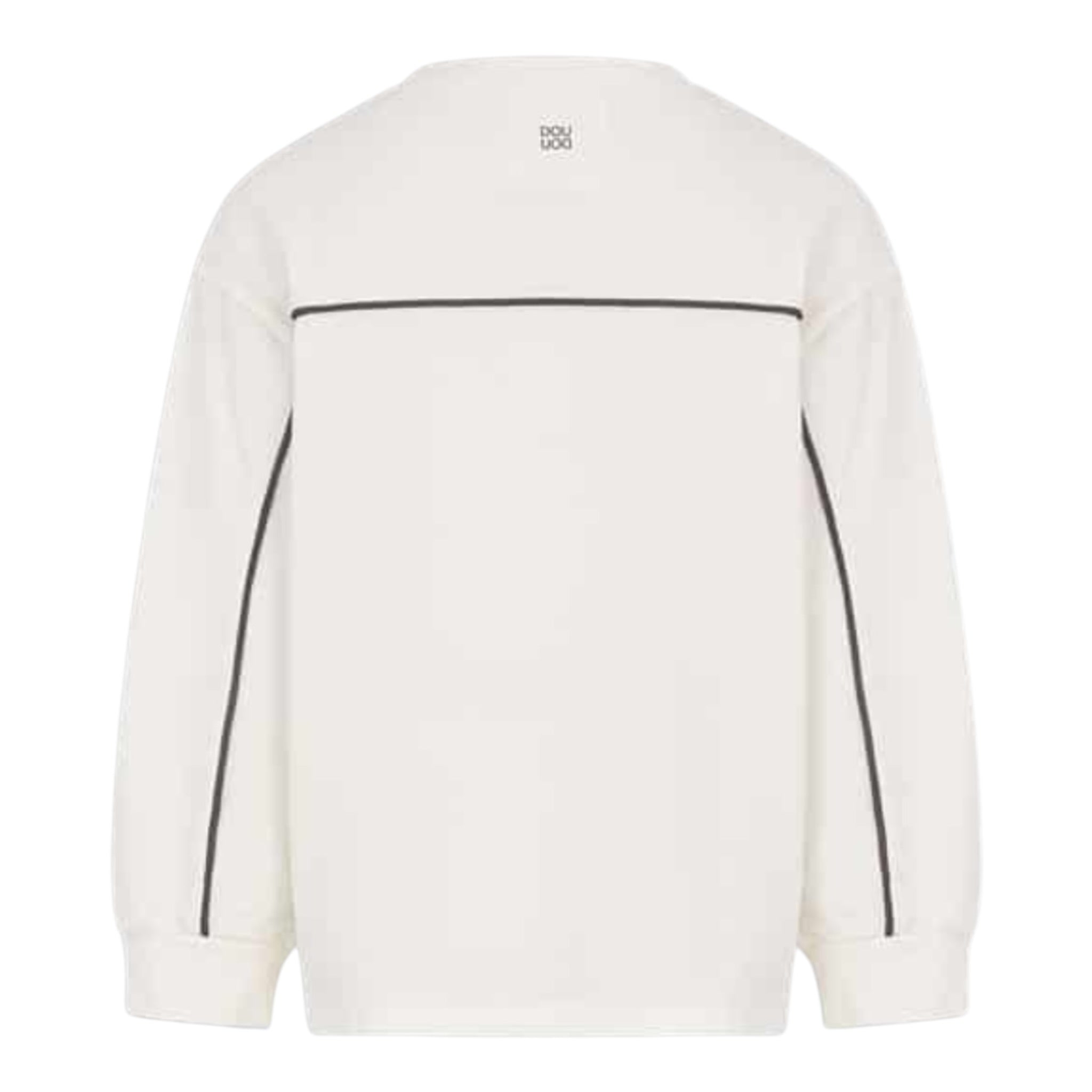 Dou Dou Shirt tinta unita con Stampa Bianco per Bambina DX8P10 BIANCO DOU DOU 