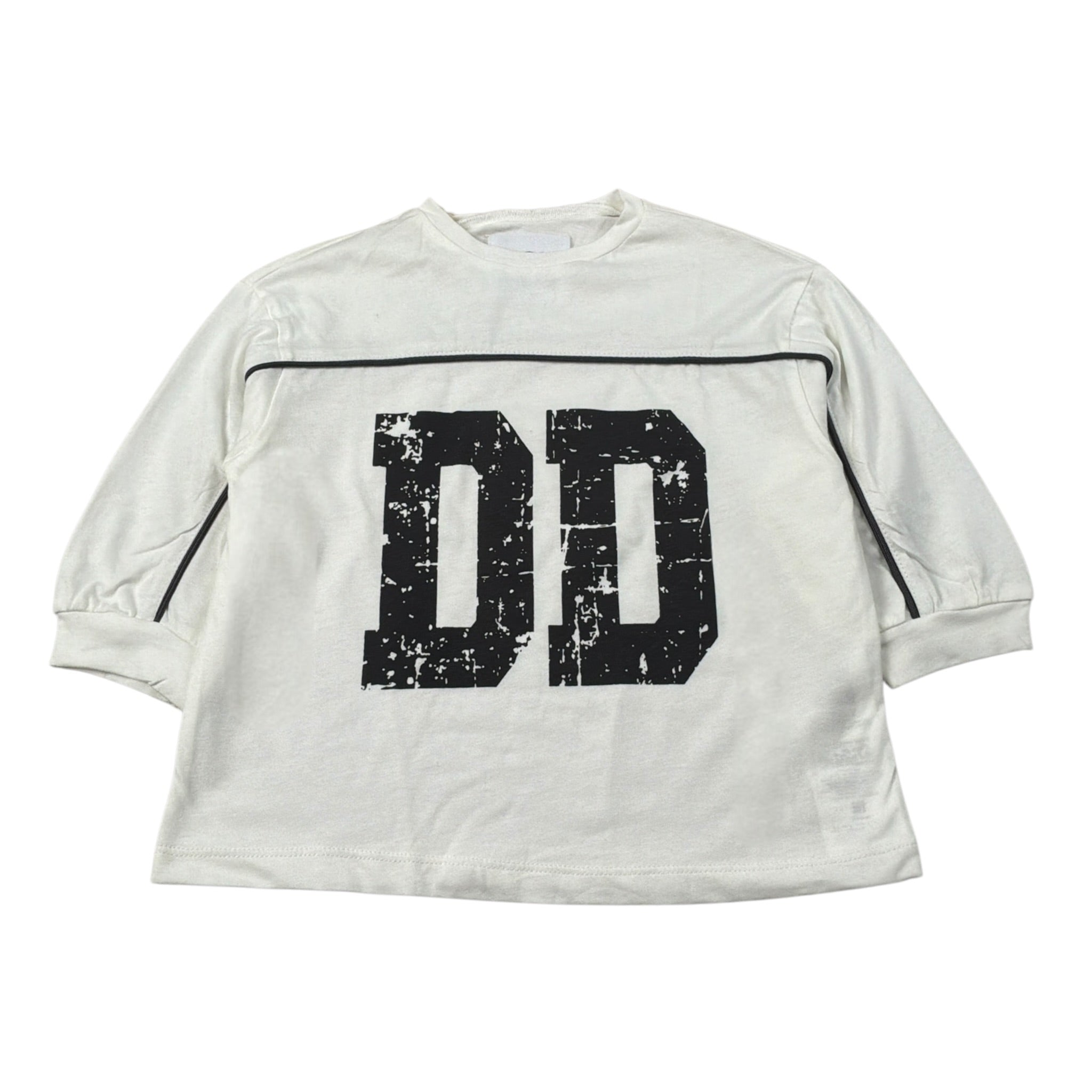 Dou Dou Shirt tinta unita con Stampa Bianco per Neonata DX8P10NX BIANCO DOU DOU 