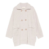 Dou Dou Cardigan tinta unita Doppiopetto Beige per Bambina DX9A00 BEIGE DOU DOU 