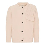 Dou Dou Cardigan tinta unita Beige per Bambina DX9A20 BEIGE DOU DOU 