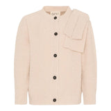 Dou Dou Cardigan tinta unita Beige per Bambina DX9A20X BEIGE DOU DOU 