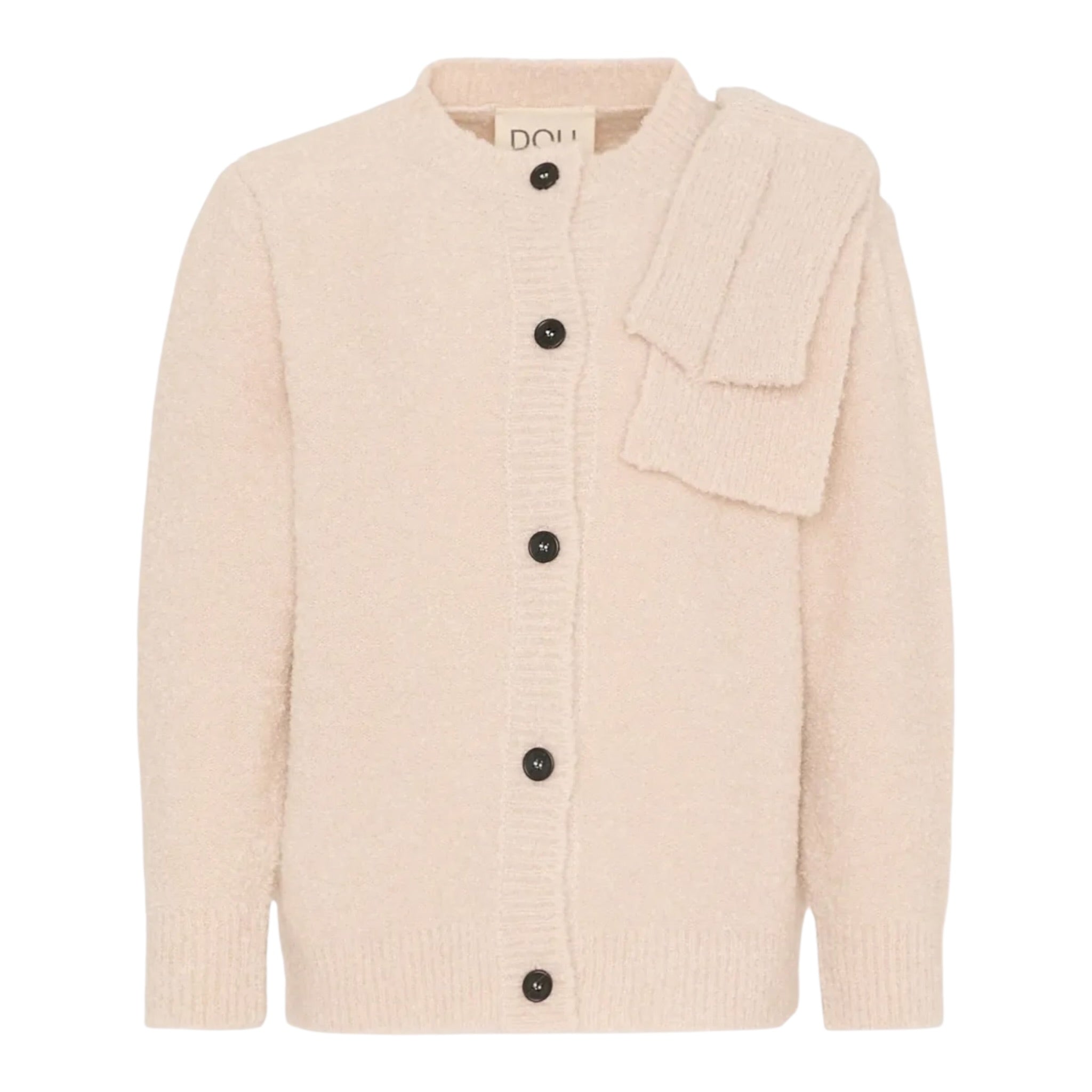 Dou Dou Cardigan tinta unita Beige per Bambina DX9A20X BEIGE DOU DOU 