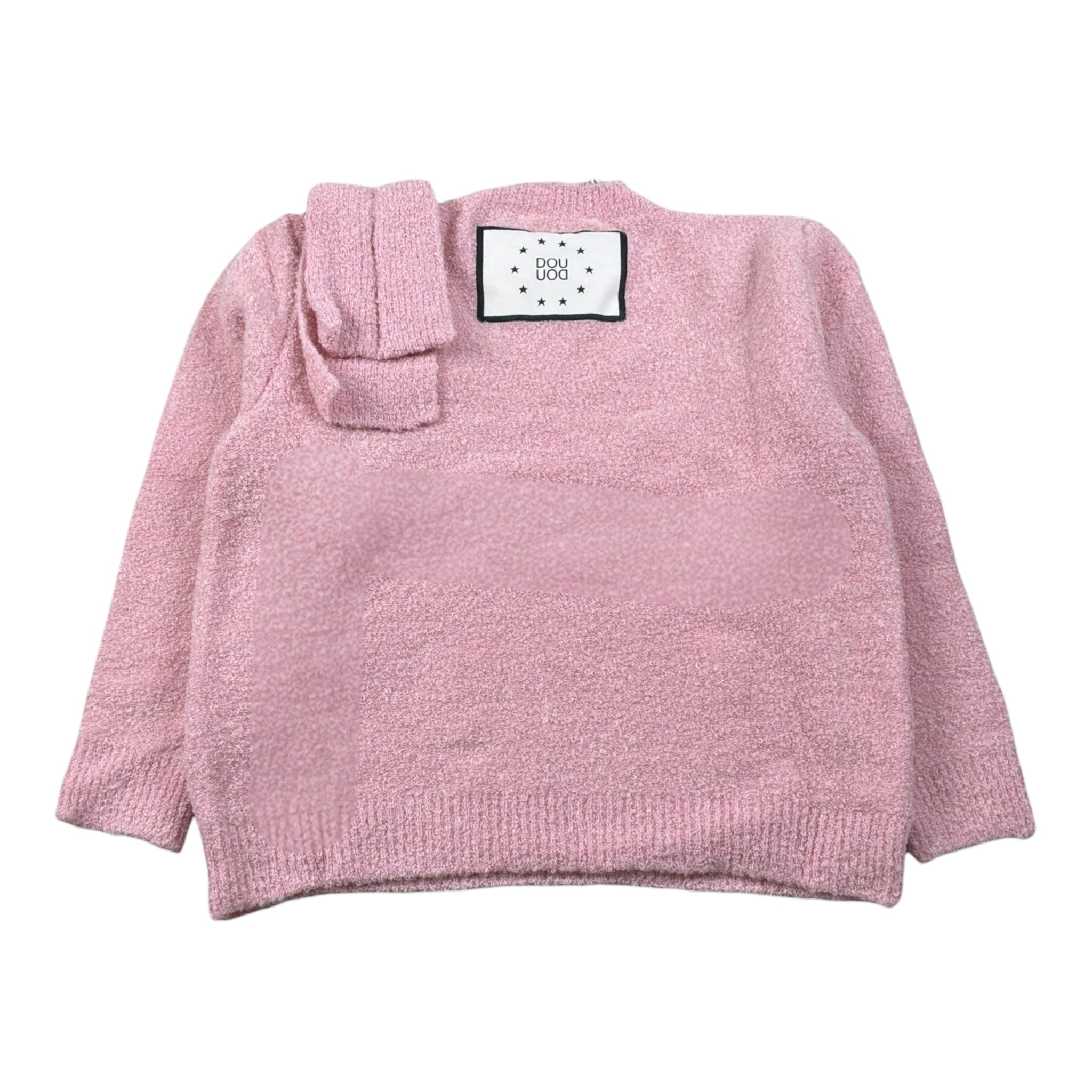 Dou Dou Maglia Girocollo tinta unita Rosa per Bambina DX9A60 ROSA DOU DOU 