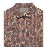 giacca tinta unita con fantasia militare DX2Q27 MARRONE DOU DOU 