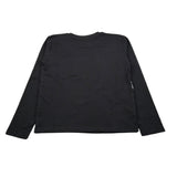 Dropseason2 Shirt Girocollo tinta unita con Stampa Nero per Bambino FW25J101 NERO DROPSEASON2 