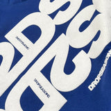 Dropseason2 Felpa tinta unita con Cappuccio E Stampa Cobalto per Bambino FW25K006 COBALTO DROPSEASON2 