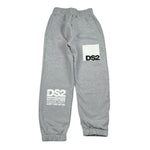Dropseason2 Completo 2Pz Felpa tinta unita con Stampa-Pantalone Grigio per Bambino FW25K031 GRIGIO DROPSEASON2 