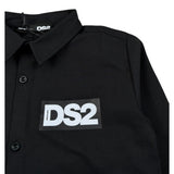 Dropseason2 Camicia Manica Lunga tinta unita Cn Stampa Nero per Bambino FW25K069 NERO DROPSEASON2 
