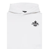 Dsquared2 Felpa Chiusa con Cappuccio tinta unita con Logo Bianco per Bambino 13147756X BIANCO DSQUARED2 