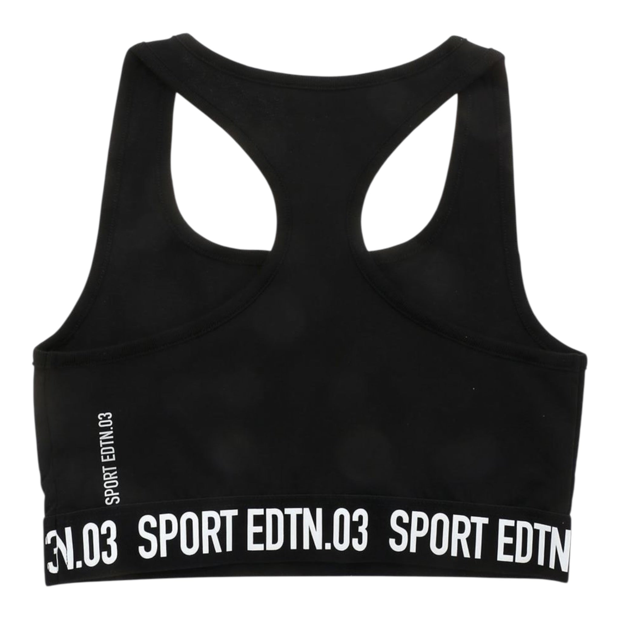 Dsquared2 Top tinta unita con Logo Nero per Bambina DQ0037 NERO DSQUARED2 