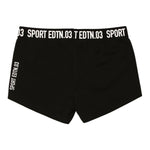Dsquared2 Culotte tinta unita con Logo Nero per Bambina DQ0039 NERO DSQUARED2 
