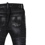 Dsquared2 Jeans tinta unita con Girovita Regolabile Nero per Neonato DQ01TCX NERO DSQUARED2 