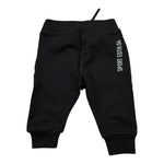 Dsquared2 Pantalone tinta unita Modello Tuta con Stampa Nero per Neonato DQ0283 NERO DSQUARED2 