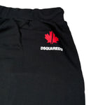 Dsquared2 Pantalone Tuta tinta unita con Logo Nero per Bambino DQ0300 NERO DSQUARED2 