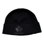Dsquared2 Cappello tinta unita con Logo Nero per Bambino DQ0326 NERO DSQUARED2 