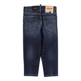 Dsquared2 Jeans tinta unita 5 Tasche Blu per Bambino DQ0501 BLU DSQUARED2 