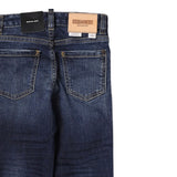 Dsquared2 Jeans tinta unita 5 Tasche Blu per Bambino DQ0501 BLU DSQUARED2 