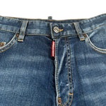 Dsquared2 Bermuda In Denim tinta unita Blu per Bambino DQ0782 BLU DSQUARED2 