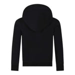 Dsquared2 Felpa tinta unita con Cappuccio E Stampa Nero per Bambino DQ1239 NERO DSQUARED2 