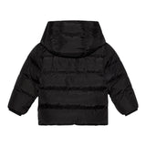 Dsquared2 Giubbino tinta unita con Cappuccio E Zip Nero per Neonato DQ1288 NERO DSQUARED2 