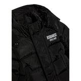 Dsquared2 Giubbino tinta unita con Cappuccio E Zip Nero per Neonato DQ1288 NERO DSQUARED2 
