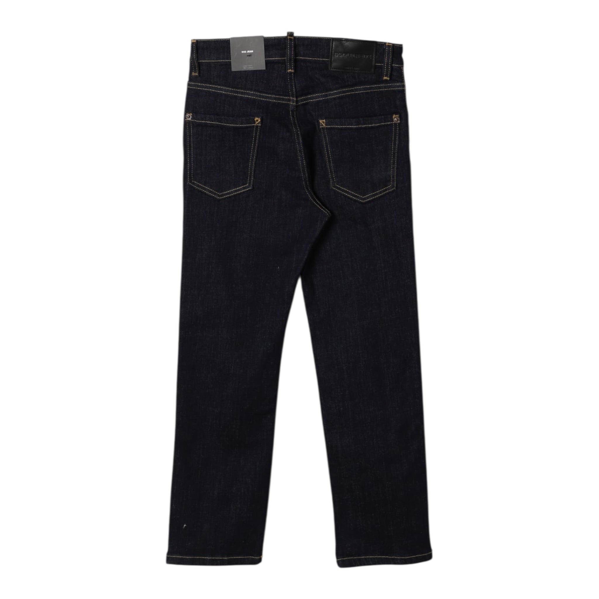 Dsquared2 Jeans tinta unita 5 Tasche Blu per Bambino DQ2252 BLU DSQUARED2 