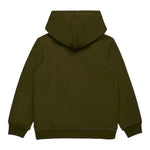Dsquared2 Felpa tinta unita con Logo Verde per Bambino DQ2465 VERDE DSQUARED2 