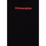 Dsquared2 T-Shirt tinta unita con Logo Nero per Bambino DQ2478 NERO DSQUARED2 