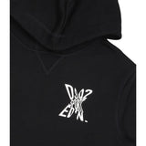 Dsquared2 Felpa Chiusa con Cappuccio tinta unita con Logo Nero per Bambino DQ2526 NERO DSQUARED2 