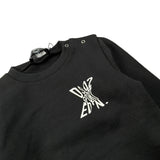 Dsquared2 Felpa tinta unita con Logo Nero per Neonato DQ2546 NERO DSQUARED2 