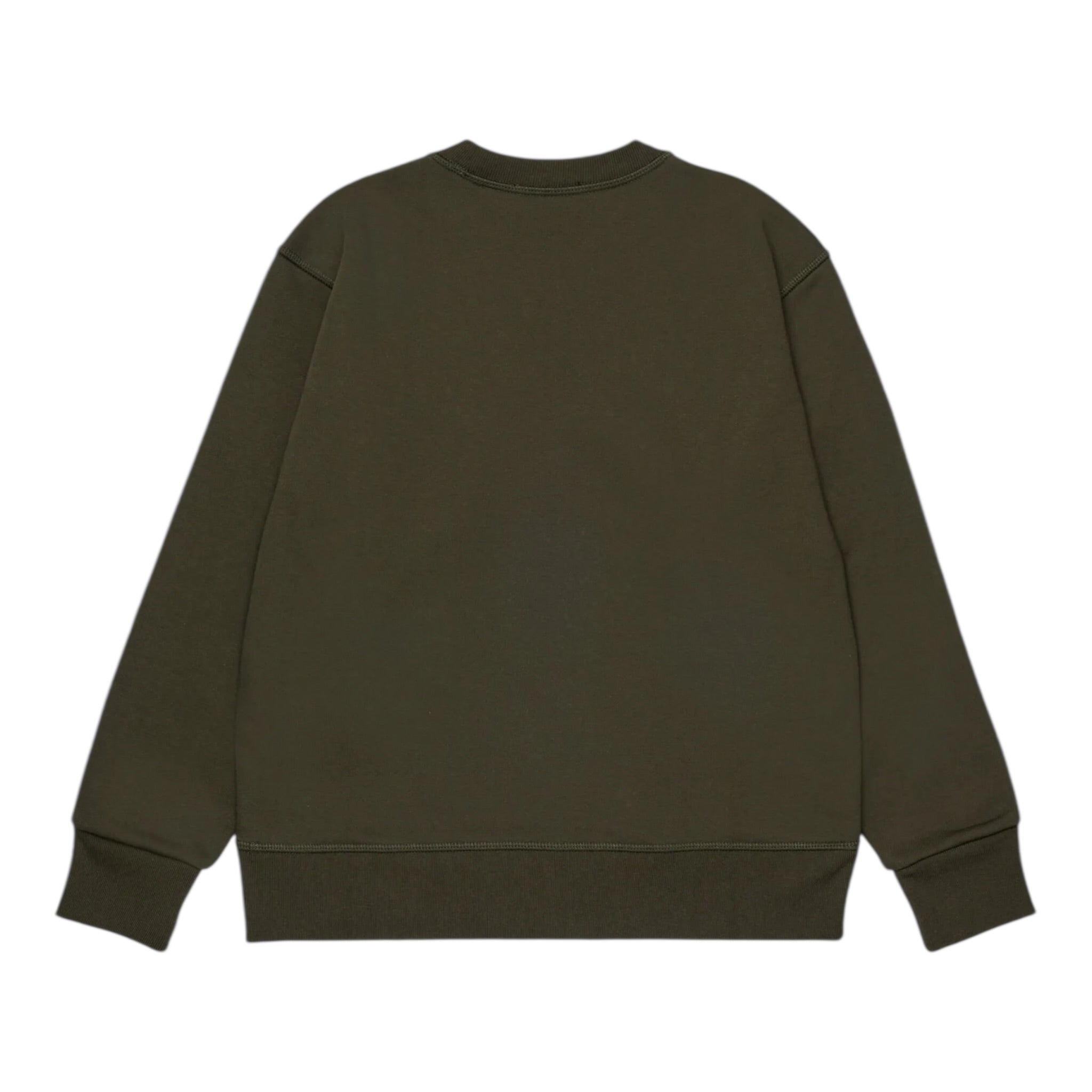 Dsquared2 Felpa Chiusa Girocollo tinta unita con Logo Verde per Bambino DQ2739 VERDE DSQUARED2 