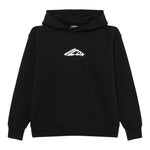 Dsquared2 Felpa tinta unita con Cappuccio E Stampa Nero per Bambino DQ2940X NERO DSQUARED2 
