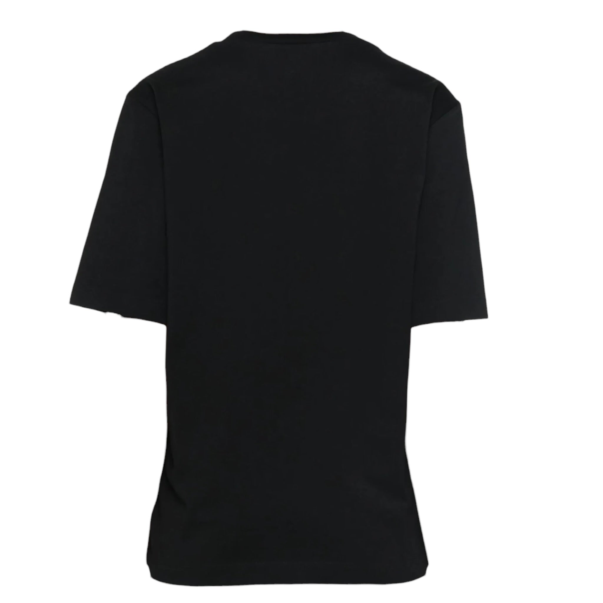 Dsquared2 T-Shirt Girocollo tinta unita con Logo Nero per Bambino DQ2988X NERO DSQUARED2 