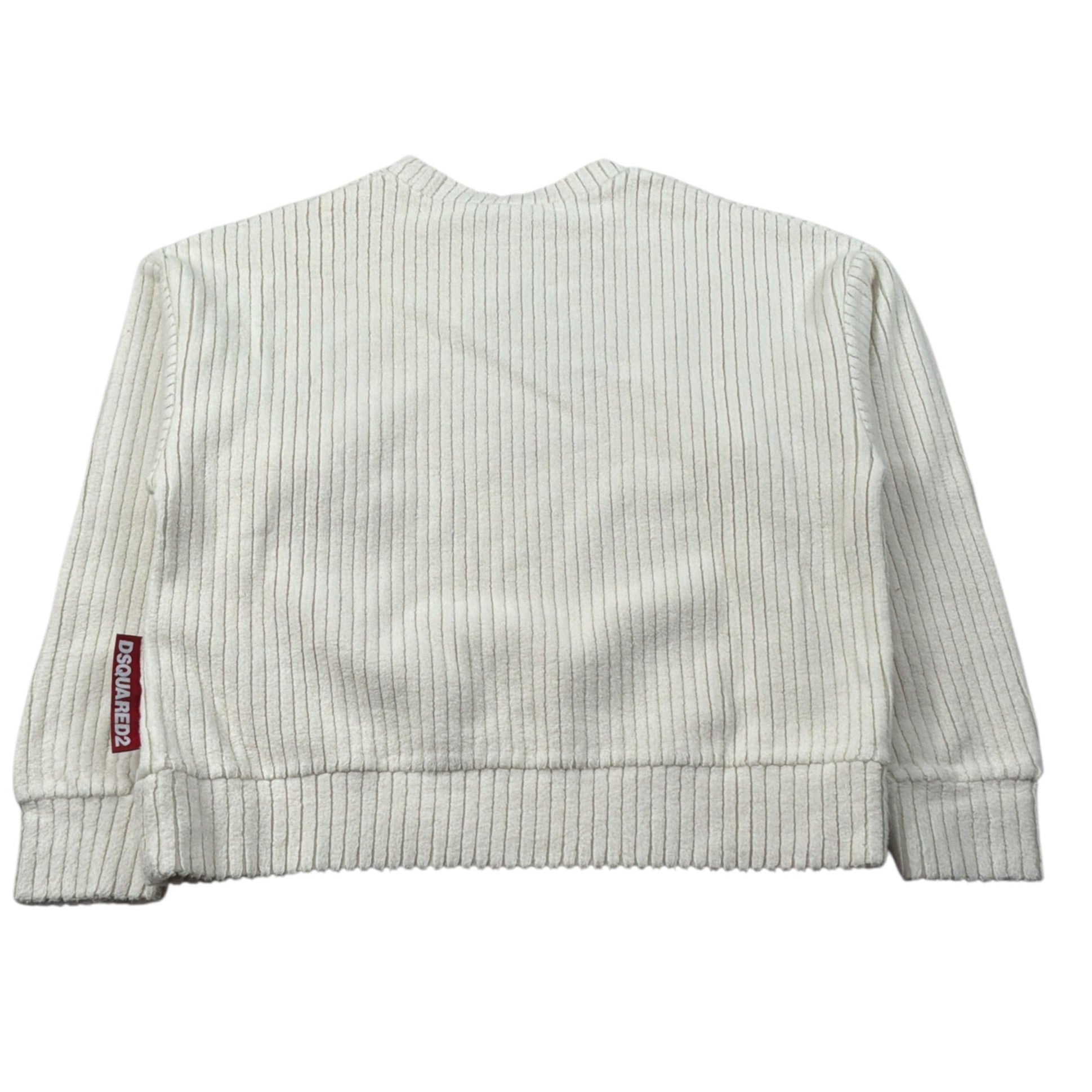 Dsquared2 Felpa tinta unita Girocollo Panna per Bambino DQ2999X PANNA DSQUARED2 