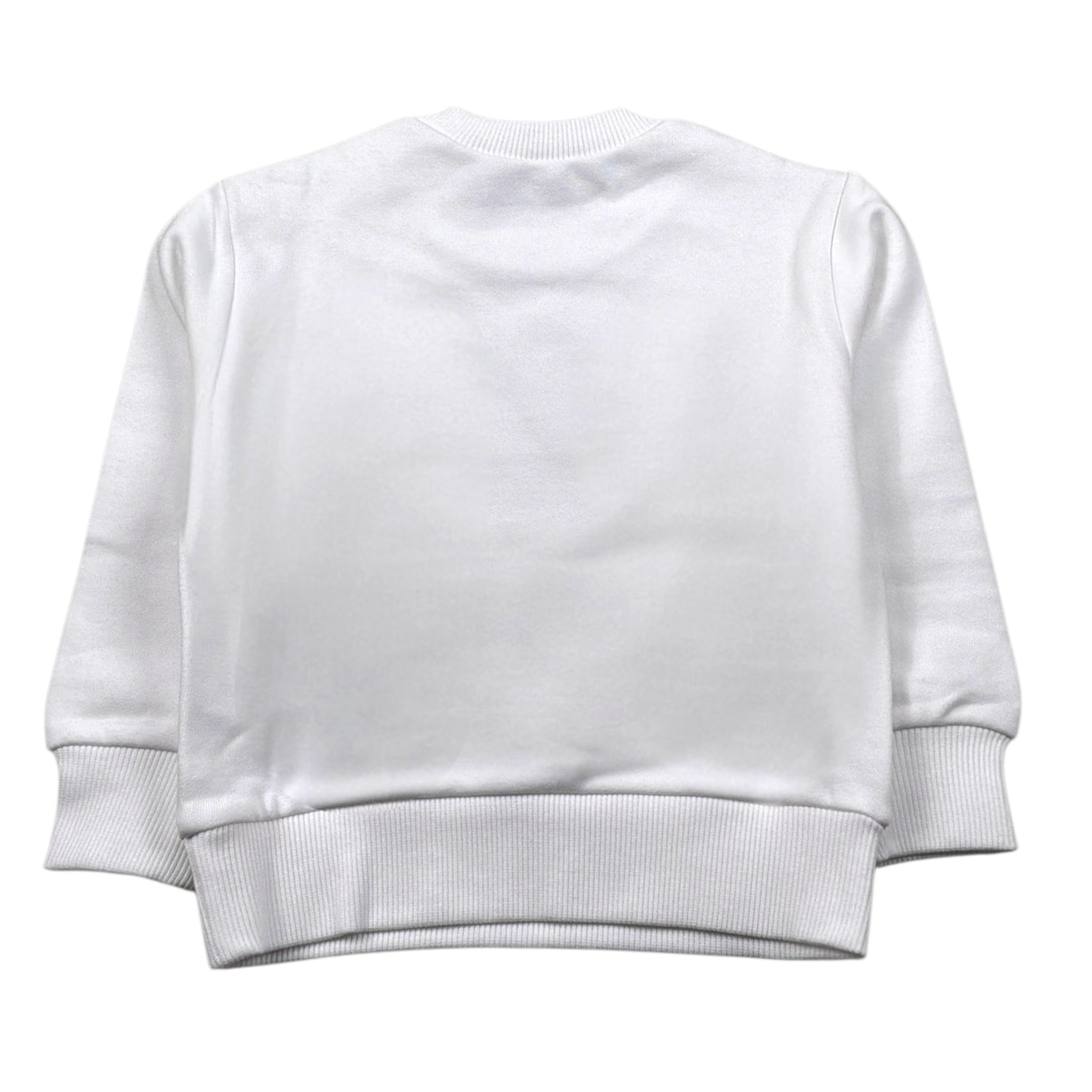 Dsquared2 Felpa Chiusa Girocollo tinta unita con Stampa Bianco per Neonato DQ3006N BIANCO DSQUARED2 