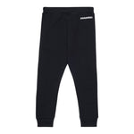 Dsquared2 Pantalone Tuta tinta unita con Logo Nero per Bambino DQ3025 NERO DSQUARED2 