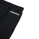 Dsquared2 Pantalone Tuta tinta unita con Logo Nero per Bambino DQ3025 NERO DSQUARED2 