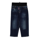 Dsquared2 Jeans tinta unita 5 Tasche Blu per Bambino DQ3036 BLU DSQUARED2 